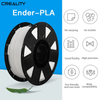 Creality Ender Series- PLA 3D Printer Filament 1.75mm, Upgrade Stronger Toughness Printing Consumables, Dimensional Accuracy ± 0.03 mm, 1 KG (2.2 LBS) Spool Fit Most FDM 3D Printer- Gray