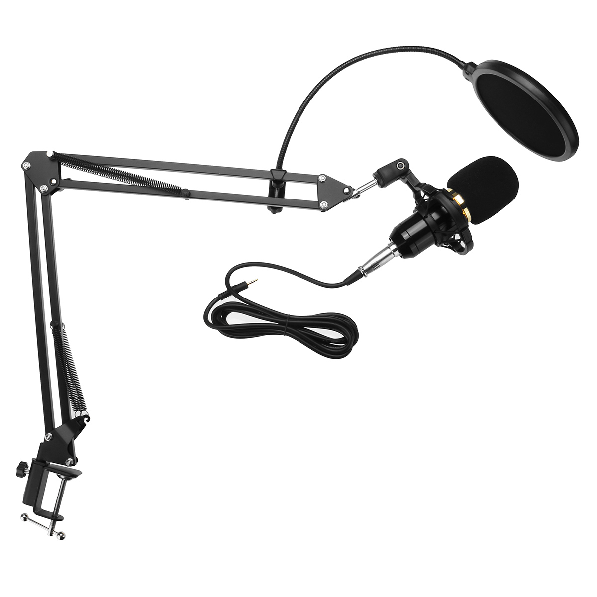 BM800 Microphone with Flexible Arm Mic Suspension Boom Scissor Arm Stand Holder