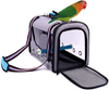 YUFOOMS Bird Carrier Lightweight Bird Parrot Travel Cage Pet Bird Travel Bag Lightweight&Portable&Breathable Bird Travel Carrier Bird Cage,Small Pet Carrier(Large Size)