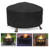 KingSo 36 inch Round Fire Pit Cover Waterproof Burning Pit Bonfire Pit Cover for Outdoor Garden Patio Camping