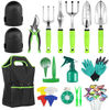 ZNCMRR 52 Pieces Garden Tools Set, Heavy Duty Gardening Kit, Extra Succulent Tools Set with Non-Slip Rubber Grip, Storage Tote Bag and Outdoor Hand Tools, Outdoor Gardening Gifts Tools for Gardeners
