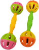 Tropical Chickens Small Bird Parrot Toy, Enrichment Rattle Bells, Parakeets, Conures, Cockatiels, Love Birds, Green Cheek, Small Birds Foraging Foot Toy