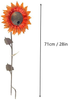 Flower Design Bird Feeder Sunflower Wild Bird Feeder Gazebo Hummingbird Feeder, Outdoor Beautiful Flower Garden Stakes Art Decorative with Metal Flower Stakes Attracting Birds
