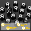 16 Pieces 3D Printer Wheels 3D Printer POM Pulley Wheels 625zz Plastic Pulley Linear Bearing Compatible with Creality CR10, Ender 3, Anet A8 3D Printer Accessories, Black