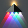 LED Wall Light Modern 5W Triangle LED Wall Sconce Light Fixture Indoor Hallway Up Down Wall Lamp Spot Light Aluminum Decorative Lighting for Theater Studio Restaurant Hotel Multi-colored AC85-265V