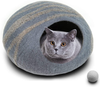 Philojoy Premium Felt Cat Bed Cave Eco Handmade 100% Merino Wool Beds for Cats and Kittens, Covered and Comfortable Cat House and Bed for Kitty (Large)