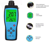 Cheffort Oxygen Gas Meter, Digital Portable Automotive O2 Gas Tester, Digital LCD Display Alarm O2 Concentration Measurement Tester Device for Car, Climbing, Tunnel, Laboratory and Industry