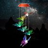 Wind Chime,solar Butterfly/Hummingbird Wind Chimes Outdoor Indoor Color changing solar light mobile,sun 6 memorial wind chimes,garden japanese wind chimes sunflower,summer Butterfly wind chime+S Hook.