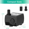 Uniclife 80 GPH Submersible Water Pump for Fountain Aquarium Small Pond Fish Tank and Bucket up to 50 Gallon