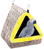 MEWTOGO Hanging Winter Warm Bird Nest House- Birds Snuggle Hut Nest Plush House Hanging Snuggle Hideaway Cave Bed Tent Toy for Large Birds African Grey Cockatoos Variety of Amazon Parrots
