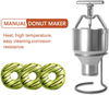 SHIYANLI 2.5L Donut Maker Food Processor Stainless Steel Dispenser Donut Mould Adjustable Size Snack Machine