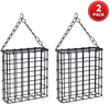 CBU 2 Pack Suet Bird Feeders, Suet Feeders for Outside Hanging, Suet Holders for Suet Cake,Seed Cakes