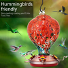 HLHyperLink Hummingbird Feeders for Outdoors - Hummingbird Feeder with Ant Moat and Bee Baffles for Outdoor Garden Patio Porch Backyard Decor