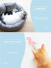 Potaroma 6Pcs Catnip Toys, Cat Chew Toys, Anti-Biting Plush Interactive Kitten Toys, Novel Soft & Healthy Cartoon Animal Models for Cats, Catnip Filled Toys for Cat Exercise