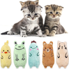 Aoche Catnip Toys for Indoor Cats, 5pcs Cat Chew Toys Bite Resistant for Teeth, Interactive Kitten Toys Catnip Filled Cartoon Plush Catnip Toys Cat Gifts