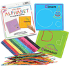 Education Toys for Kids Alphabet Cards Set, Helps With Proper Stroke Letter Formation, Supplemental Learning Tool for Kids, Educational, Engaging and Fun by Wikki Stix
