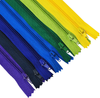 Nylon Zippers for Sewing, 7 Inch 100 PCs Bulk Zipper Supplies in 20 Assorted Colors; by Mandala Crafts