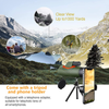 12x42 Ultra HD High Power Monocular Telescope for Adults, WANLIPO Professional Waterproof Monocular with Smartphone Adapter & Tripod & BAK4 Prism & FMC Lens for Bird Watching Hunting Traveling.