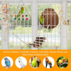 Bird Parakeet Toy Bird Cage Hammock Bird Perch Natural Coconut Hideaway with Ladder Swing Chewing Hanging Bell Toy with Mirror for Parrots,Parakeet,Conure,Cockatiel,Budgerigar,Love Birds,Mynah,Finches