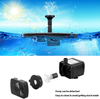 Solar Fountain Pump, Free Standing Solar Birdbath Fountain, 2018 Upgraded 1.5W Solar Powered Fountain Pumps Submersible Outdoor, for Bird Bath, Small Pond, Swimming Pool, Garden, Patio and Lawn