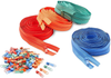 Bright Creations #3 Nylon Coil Zippers for Sewing, 4 Colors (5 Yards, 120 Pieces)