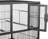 Prevue Pet Products F070 Hampton Deluxe Divided Breeder Cage with Stand,Black Hammertone,1/2"