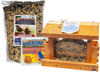 Wild Bird Seed Starter Kit Contains Combo Bird Seed Suet Feeder, Songbird Seed and 4 Suet Cakes