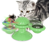 Rotating Turntable Cat Toy Pet Suction Cup Pet Ceaning Toy Comb Brushing Tooth Brush Toy