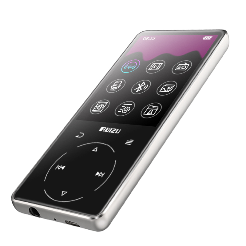 RUIZU D16 8GB Bluetooth MP3 Player 2.4 Inch FM Recording Ebook Clock Pedometer