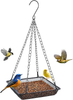 Gtongoko Hanging Bird Feeder Tray, Metal Mesh Hanging Tray Feeders, Food Platform for Bird Feeders,Outside Decoration Wild Backyard Attracting Birds