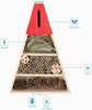 Navaris Wood Triangle Insect Hotel - 11" W x 15-3/4" H Bug House Chalet - Backyard Garden Nesting Habitat for Solitary Bees, Butterflies, Ladybugs