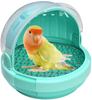 HAICHEN TEC Bird Carrier with Handle - Parrot Carrier Lightweight Portable Pets Suitcase Transparent Breathable Warm Nest Bed for Parakeet Macaw Cockatiels Conure Lovebird Parrot Birds Accessories