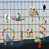 PUTING 13 Pcs Bird Parrot Toys, Include 7 Hanging Birds Cage Toys Hammock Swing Bell and Chewing Toys and 6 Rattan Balls for Small Parrots, Cockatiels, Parakeets, Conures, Love Birds, Finches