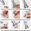 Upgraded Swivel Kitchen Sink Faucet Aerator, Solid Copper High Pressure Faucet Sprayer Head Replacement, Anti -Splash Faucet Nozzle, No leaking, Water Saving, 3 Modes Adjustable