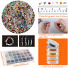 Ring Making Kit, WENYU 28 Colors Crystal Beads 1667pcs Crystal Jewelry Making Kit with Ring Sizer Tools Jewelry Wire Jewelry Pliers for DIY Bracelet Necklace Earring