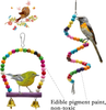 PUTING 13 Pcs Bird Parrot Toys, Include 7 Hanging Birds Cage Toys Hammock Swing Bell and Chewing Toys and 6 Rattan Balls for Small Parrots, Cockatiels, Parakeets, Conures, Love Birds, Finches