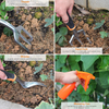 Gardening Tool Set - 9 Pieces Aluminium Alloy Garden Tools Kit Included Hand Trowel Shovels Rake, Garden Gloves and Garden Tote, Heavy Duty Garden Spade, Steel Pruning Shears, Garden Gifts