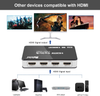 Univivi HDMI Splitter Switch 4K 5 Port 5x1 HDMI Switcher Splitter Box Support 4Kx2K Ultra HD 3D with Remote Control and Power Adapter