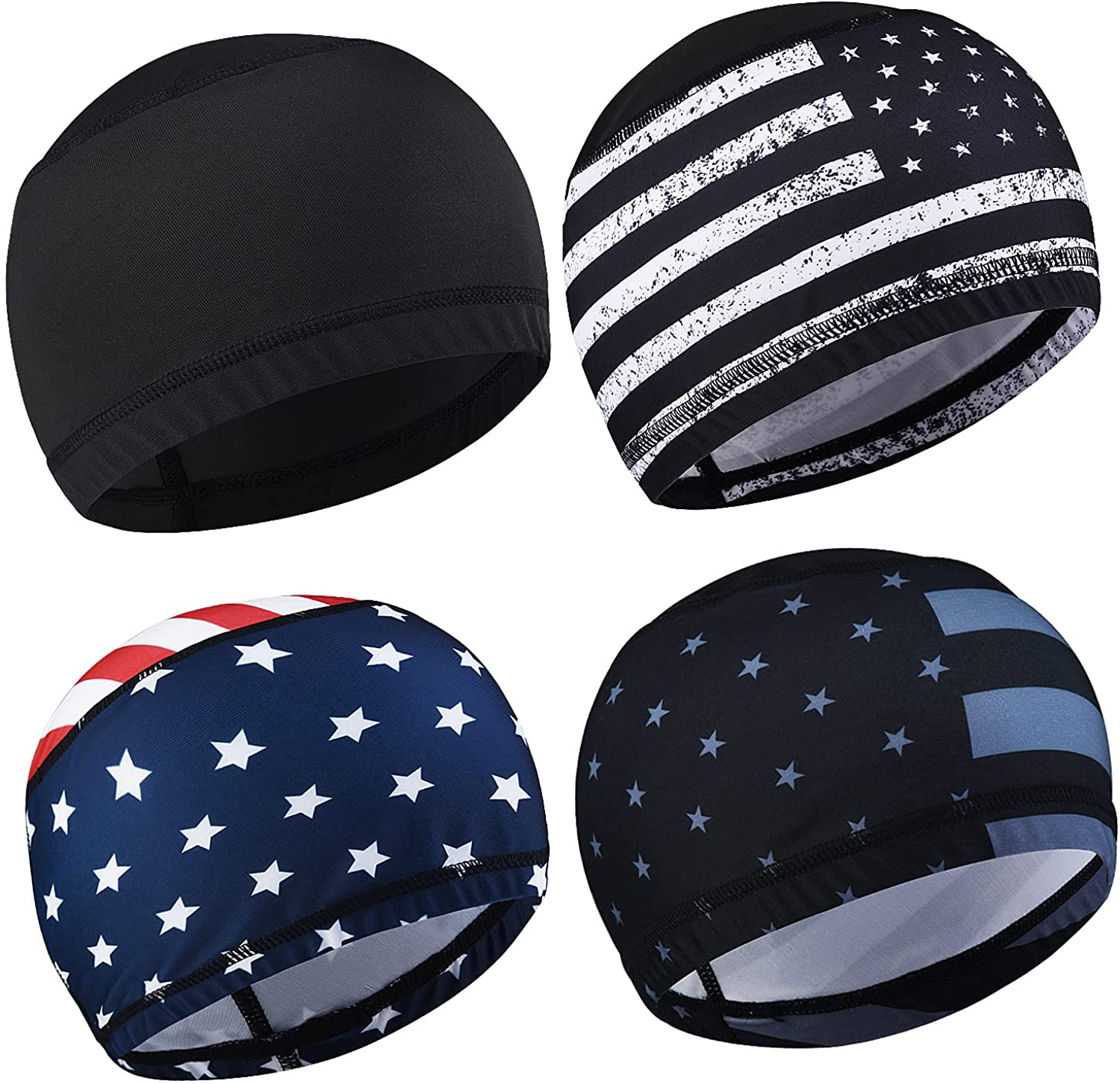 vidsel 4Pcs Cooling Skull Cap, Sweat Wicking Running Hats Helmet Liner –  Reliable Store