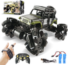 Remote Control Car, 1:16 Metal Drift RC Cars 360° Rotating 4WD 2.4Ghz Gesture Sensor Control Monster Truck for Kids All Terrains Crawler RC Vehicle Rechargeable Batteries for Boys Kids