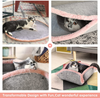 Yao Freo Creative Transformable Cat Beds for Indoor Cats, Eco-Friendly Premium Felt Plush Cat Bed Cat Cave Cat Tent Cat Hut Pet Mat, Foldable Washable Scratch Resistant Pet Bed for Cats or Small Puppy