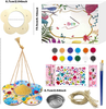 DIY Bird Feeder Kit, Kids Craft Kits with Brushes, Painting, and Diamond Stickers for Children to Build and Paint, Wooden Fun Toys Outdoor Activities Hanging Birdfeeder for Boys Girls Age 5 6 7 8