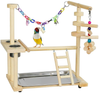 Exttlliy Parrots Bird Playground Birdcage Playstand Play Gym Parakeet Playpen Ladder with Feeder Cup Bird Toys Swing Chew Toy