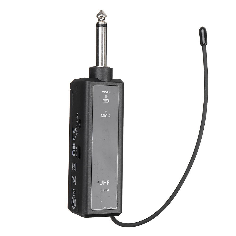 Gitafish K380J Professional Microphone UHF Wireless Lightweight with Receptor Various Frequency 10 Channel