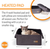 K&H Pet Products Thermo-Basket Indoor Heated Cat Bed, Foldable, 15in x 15in, 4W
