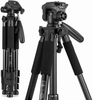 2021 New Travel Camera Tripod, Lightweight Aluminum Video Tripod for DSLR SLR Canon Nikon Sony Olympus DV 55 inch with Carry Bag -11 Lbs(5Kg) Load (Orange)