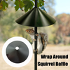 TIANMING Squirrel Proof Baffle, Detachable Bird Feeder Squirrel Proof Baffle, Wrap Around Squirrel Guard Baffles for Protect Bird Feeders (16-inch Plastic)