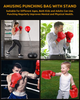 Punching Bag with Stand for Kids & Adults Punching Bag- Boxing Bags for Kids and Adults, Adjustable Stands are Perfect for Exercise and Fitness Fun for Family.