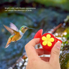 2Pcs Bird Feeder, Handheld Hummingbird Feeders, Bird Feeding Device with Detachable Base, Plastic Hummingbird Watering Device for Outdoors/Garden Decoration