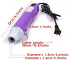 New Heat Gun,mofa Hot Air Gun Tools Shrink Gun with Stand For DIY Embossing And Drying Paint Multi-Purpose Electric Heating Nozzle Heat Gun For Epoxy Resin300W 110V (Purple,White)